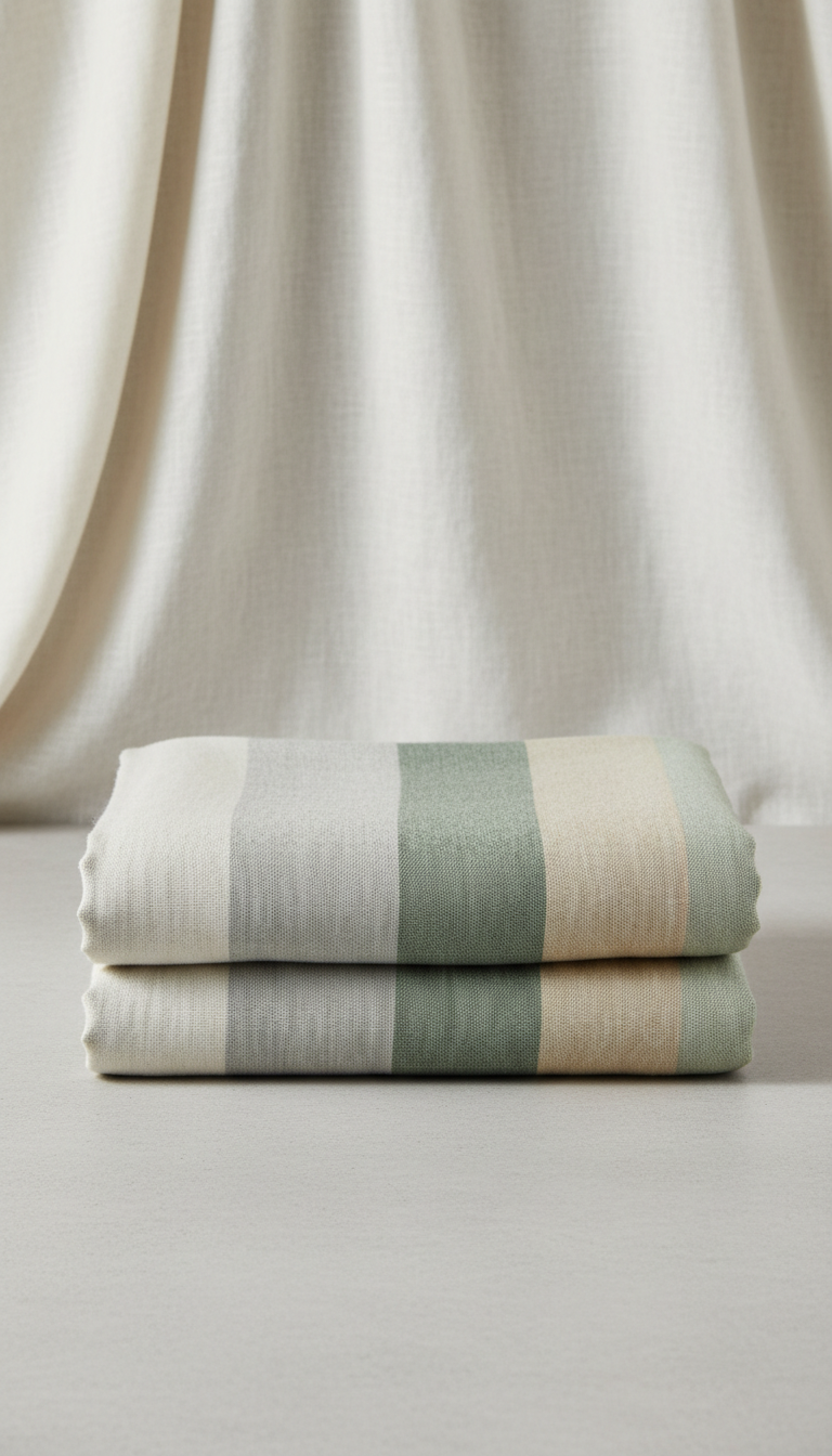 Tranquility Linen Throw Blanket